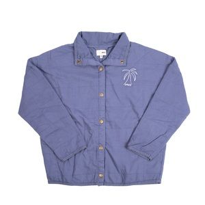 NEW Revolve Amuse Society Womens Small Med Beach Chic Quilted Jacket Periwinkle